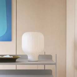 Strand table ⌀29-40 | cocoon white