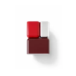 Tabata LN10 | dark burgundy & vermilion red