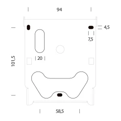 Team medium wall light | bronze