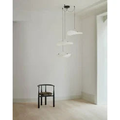 Tense chandelier | white tyvek
