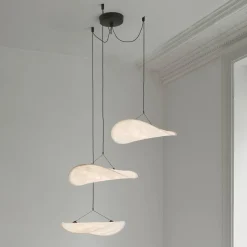 Tense chandelier | white tyvek