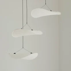Tense chandelier | white tyvek