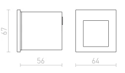 Tess wall 6 IP | white