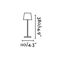 TOC table portable | black