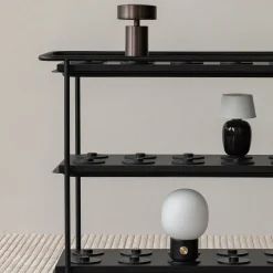 Torso portable table lamp | black