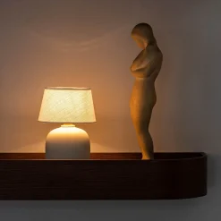Torso portable table lamp | ruby