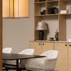 Torso portable table lamp | ruby