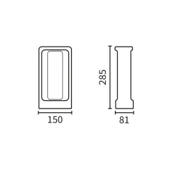 Totem 285 | grey concrete