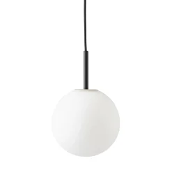TR Bulb pendant | black and matte opal glass