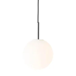 TR Bulb pendant | black and matte opal glass