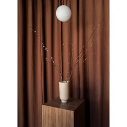 TR Bulb pendant | polished steel and matte opal glass