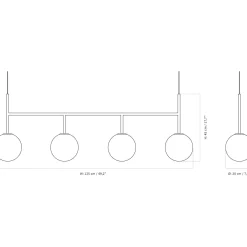 TR Bulb suspension frame | matt opal black