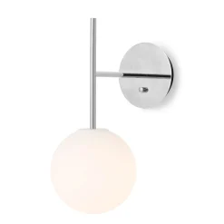 TR Bulb suspension wall lamp | polished steel
