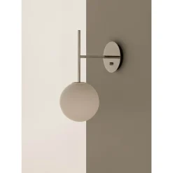 TR Bulb suspension wall lamp | polished steel