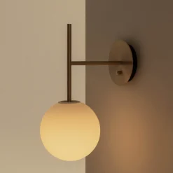 TR Bulb suspension wall lamp | polished steel