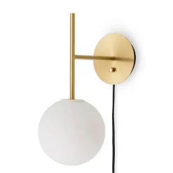 TR Bulb suspension wall lamp | polished steel