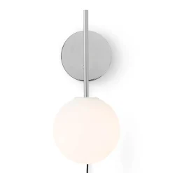 TR Bulb suspension wall lamp | polished steel