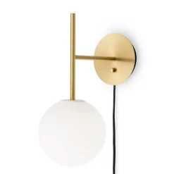 TR Bulb suspension wall lamp | brushed brass