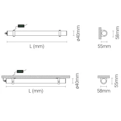 Tub LED D4 | 55-305cm