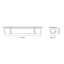 Tub LED D5 | 33.8-285.8cm