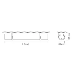 Tub LED D5 IP65 | 35.5-287.5cm