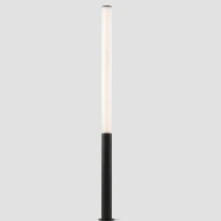 Tura bollard 650-1050 | dark grey translucent stripped