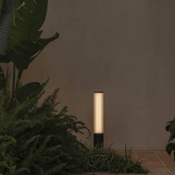 Tura pole 2050 | dark grey translucent stripped