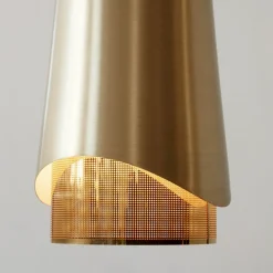 Umanoff pendant | brass and walnut