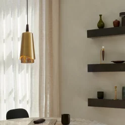 Umanoff pendant | brass and walnut