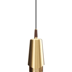 Umanoff pendant | brass and walnut