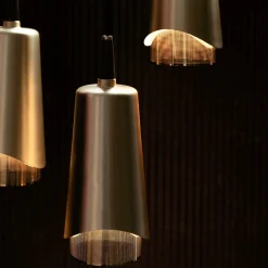 Umanoff pendant | brass and walnut