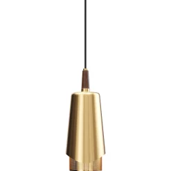 Umanoff pendant | brass and walnut