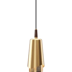 Umanoff pendant | brass and walnut