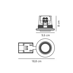 Umberto IP44 | nickel