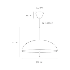 Versale 50 pendant | white