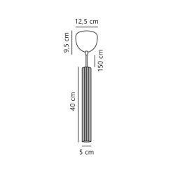 Vico pendant | black