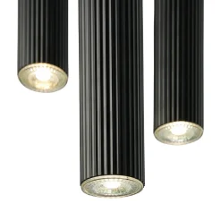 Vico 3-rondel pendant | black