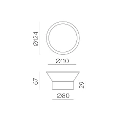 Yes wall lamp IP65 | white